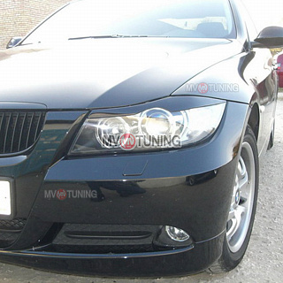 Реснички на фары BMW 3 E90 (2005-2012) + УСТАНОВОЧНЫЙ КОМПЛЕКТ
