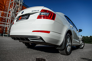 Диффузор заднего бампера Skoda Octavia III A7 (2013 - 2020) под окраску