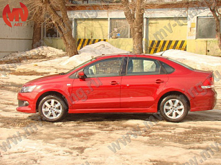 Юбка заднего бампера Volkswagen Polo Sedan (2010-2015)