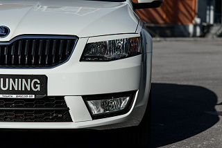 Вставки переднего бампера в стиле RS Skoda Octavia III A7 (2013-2016)