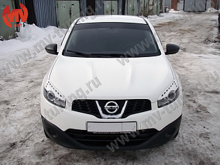Реснички на фары Nissan Qashqai (2010-2013) + УСТАНОВОЧНЫЙ КОМПЛЕКТ