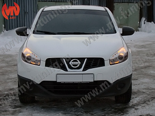 Реснички на фары Nissan Qashqai (2010-2013) + УСТАНОВОЧНЫЙ КОМПЛЕКТ
